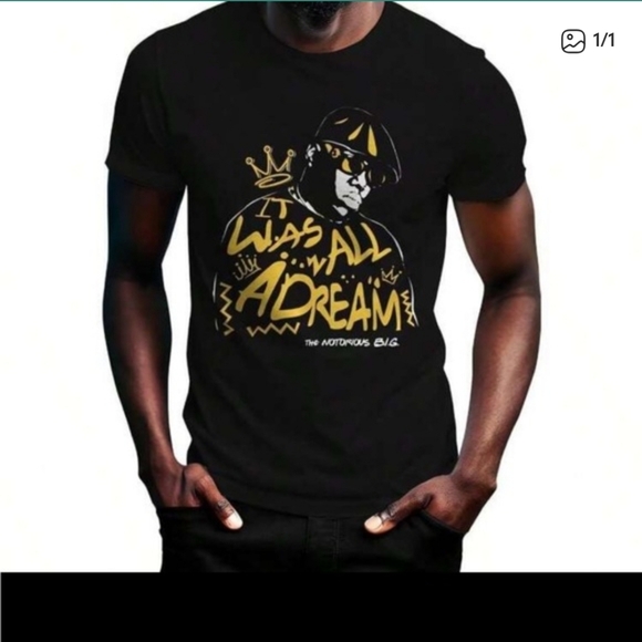 Notorious B.I.G. Other - Notorious B.I.G. Black Graphic Tee with Iconic Design NWOT Size XL